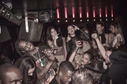 adoringrihanna:  Rihanna partying with Kendall Jenner, GiGi Hadid,