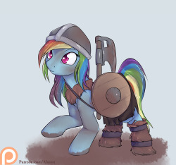 alasou:Your trusty Viking, Rainbow Dash I recently learned that