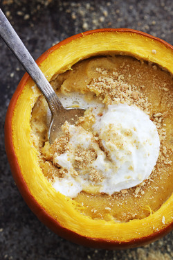 boozybakerr:  Pumpkin Cheesecake Stuffed Pumpkins