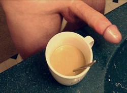 straightcuriousbuds: justenjoy23:  Morning wood with coffee.