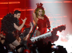 ladyxgaga:  Photos of Gaga performing at the Roseland Ballroom