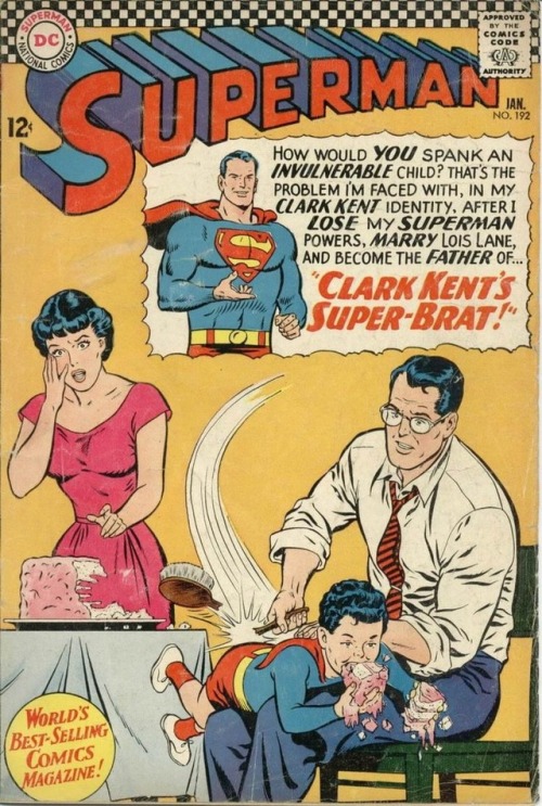 alexandergetsspanked:always wished I were superboy–then my butt would be made of steel and thus immune from daddy’s hairbrush. no such luck <sigh>