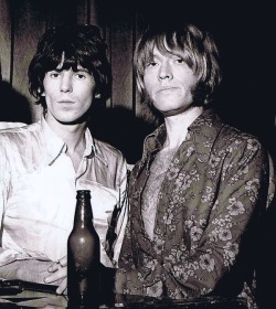 theswinginsixties:  The Rolling Stones: Keith Richards and Brian