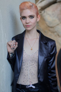 loveyouclaire: Grimes backstage at Louis Vuitton Resort 2016