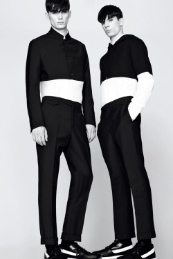 grabyourankles:  Models wear Kris van Assche autumn/winter 2013/14