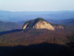 earthstory:  Looking Glass RockThis bald-sided peak is visible