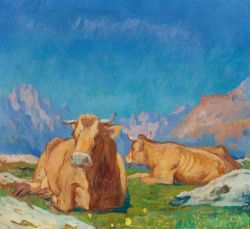 blastedheath:Giovanni Giacometti (Swiss, 1868-1933), Cows in