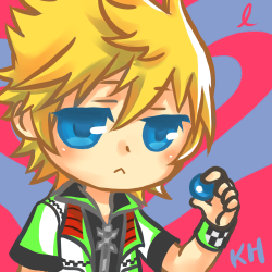 laexdream:  Drew Lea, so I had to draw Roxas…. Somewhere down