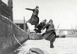 PLA policemen testing life-jackets, c. 1930.