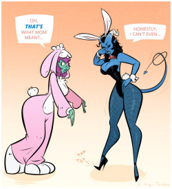 Lilith and Bambi - Bunnies - Cartoon PinUp CommissionWhat a time