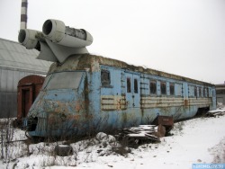abandonedstructures:  Abandoned Soviet Jet Train. 