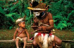jade0earth:  Papuan Tribe father and son. Over 700 tribes span