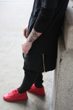 adynclothing:  ADYN Oversized long zip Tee buy now on www.adyn.co.uk