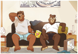 artdecademonthly: Don’t you just hate when the AC breaks? At least you get to sit around  in your undies tho… (featuring Willy, along with Dramamine’s character, Austin)http://www.artdecademonthly.com/  