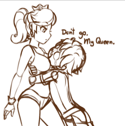 fallenwarriorrev-art:  Dont do that Ninty, I need her in my life,
