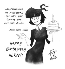 callmepo:  Sending birthday wishes to Herny… as only Creepy