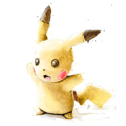 geeksngamers:  Pokemon Watercolors - by Jeremy Kyles Like him