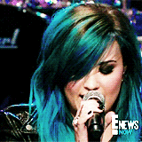  demi lovato with blue hair (◠‿◠✿)                  