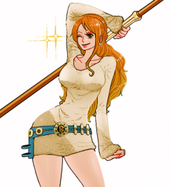 orenotsumi:so in love with nami’s new dress!