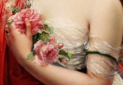 die-rosastrasse:    Émile Vernon    La printemps  (detail)