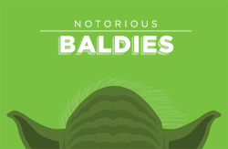 tastefullyoffensive:  Notorious Baldies by Mr. Peruca [more/via]Previously: Bald