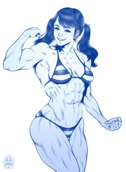 musclegirlart:  Saiki Reika by Dairoku Tenma