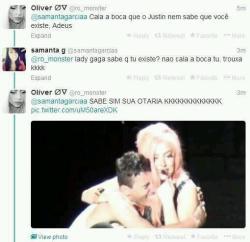 piadasfodas:  Fã do Justin vendo isso:  Fã da Lady Gaga vendo