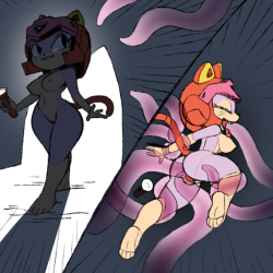 xylas:  Polly explores a tentacle cave in the nude Probably the