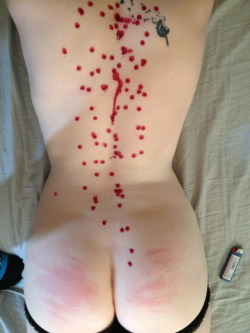sirslittlekitten:  Wax play and kittens adorable punished tushy