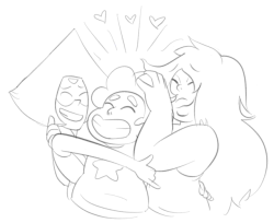 A couple of days ago someone wanted to see Steven hugging Amethyst