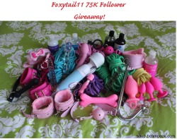 GIVEAWAY HAS ENDEDFoxytail11 75K Follower Giveaway!  โ gift