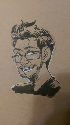 thwipped:  Quick Markiplier for Inktober day 1!!