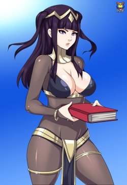 kyoffie:   New update!#Tharja is ready! from #fireemblemheroes(H-res/Lineart/Costumes/NAKED/FUTA/PSD)