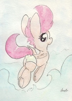 slightlyshade:Here’s a daydream of a thirsty little pony, splashing