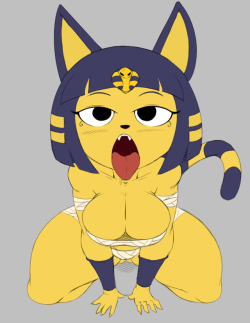 purple-yoshi-draws:Batch of Ankha commissions for Anonymous 