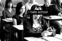 i hate school on We Heart It.