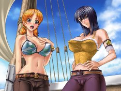 sexybossbabes:  ONE PIECE SEXY NAMI AND ROBIN [ NSFW ]picture