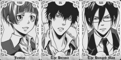 shebasborg:  → Psycho Pass + Tarot  Justice: Balance and fairness.The