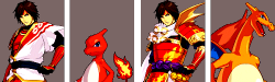 shotamune:    Pokémon Conquest: Yukimura + Charmeleon and Charizard