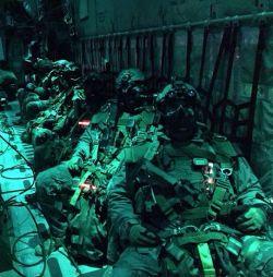 canadian-carbine:  Marine Raiders pre night jump.