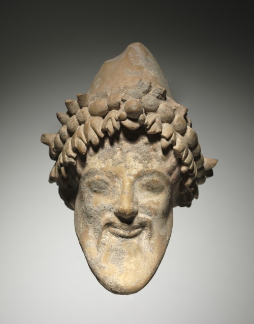 cma-greek-roman-art: Head of Bearded Dionysus, 6th Century BC,