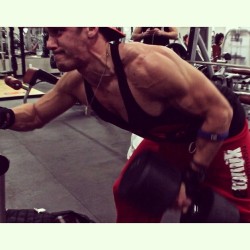 officialmarcfitt:  I had a really intense back workout today!