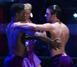 quando2:  Keo Motsepe and Nyle DiMarco dancing the tango 