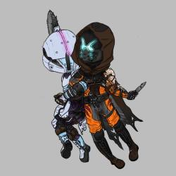 drakesoldier:  bleep bloop Team Honorguard chibsI love these