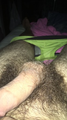 hairy-briefs:Hairy balls and green ftls