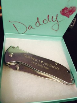 thedoghouse09:  Daddys day gift from the best little, ever. @iamapaperuniverse