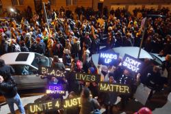 fergusonwatch:  Thousands are marching through Brooklyn tonight.