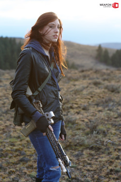 weaponoutfitters:  Tessa Marie with a Combat Flip Flops Claymore