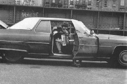 gentlecar:  Tom Waits and his Cadillac New York, 1985Photographer