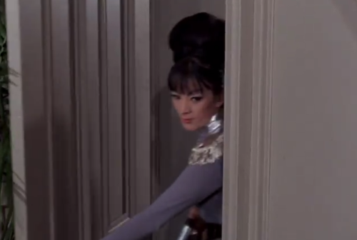 oldshowbiz: Tura Satana appears as “Rabbit” (Leader of Toulouse’s Elite Guard) in a 1967 episode of ‘The Girl From U.N.C.L.E.’..
